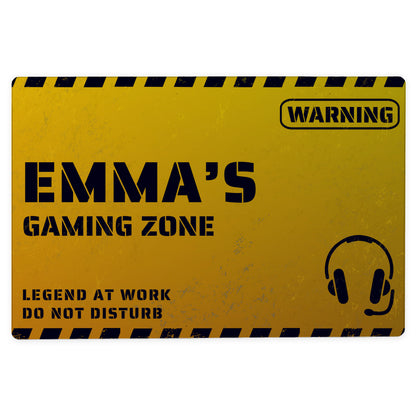Personalised Gaming Zone Metal Sign - image 4