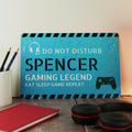 Personalised Gamer Do Not Disturb Metal Sign from Heartfelt Gifts