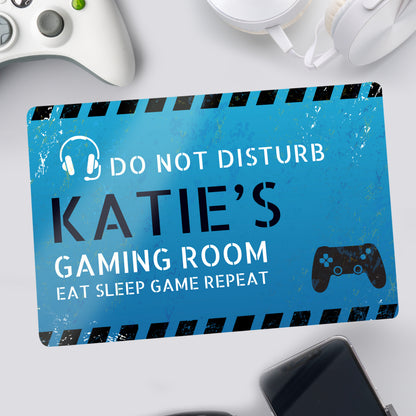 Personalised Gamer Do Not Disturb Metal Sign - image 2
