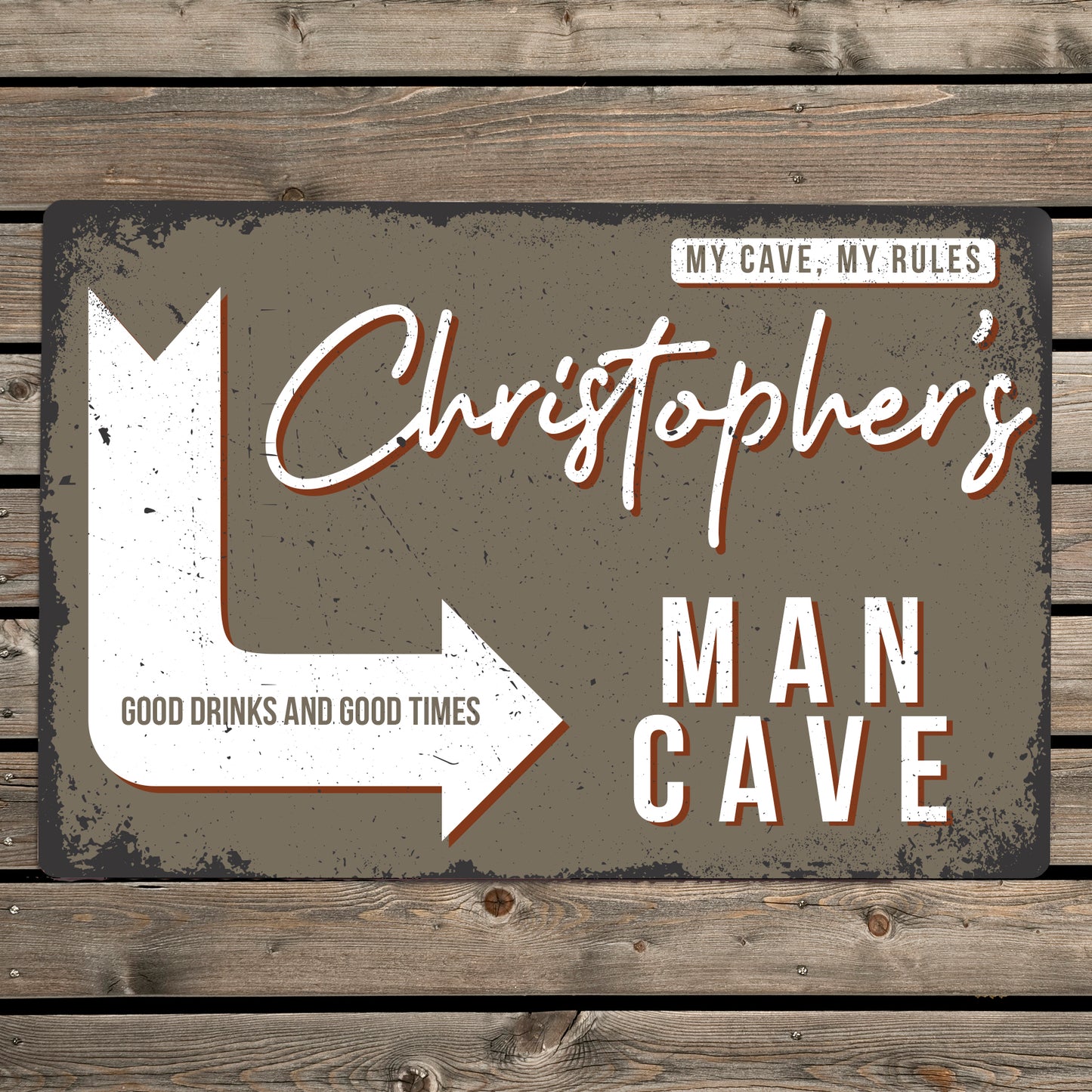 Personalised Man Cave Metal Sign - image 2