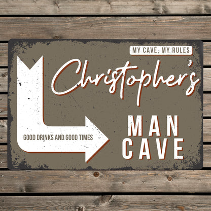 Personalised Man Cave Metal Sign - image 2