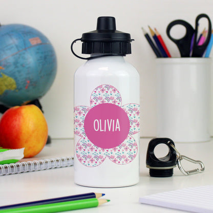 Personalised Flower Drinks Bottle from Heartfelt Gifts