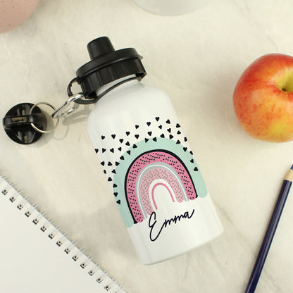 Personalised Rainbow White Drinks Bottle - image 3