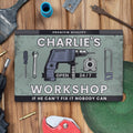 Personalised Workshop Metal Sign – Dad DIY Shed Birthday Gift