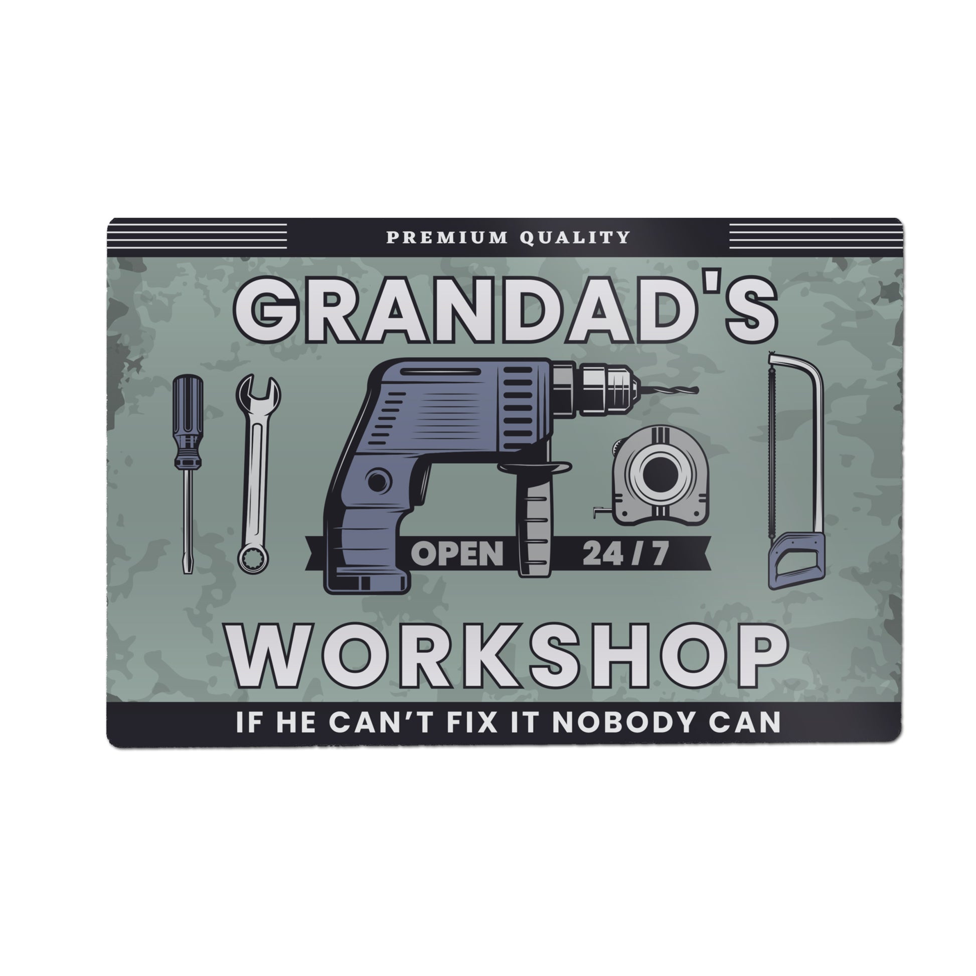 Personalised Workshop Metal Sign – Dad DIY Shed & Birthday Gift - image 5