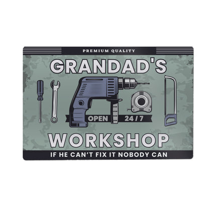 Personalised Workshop Metal Sign – Dad DIY Shed & Birthday Gift - image 5