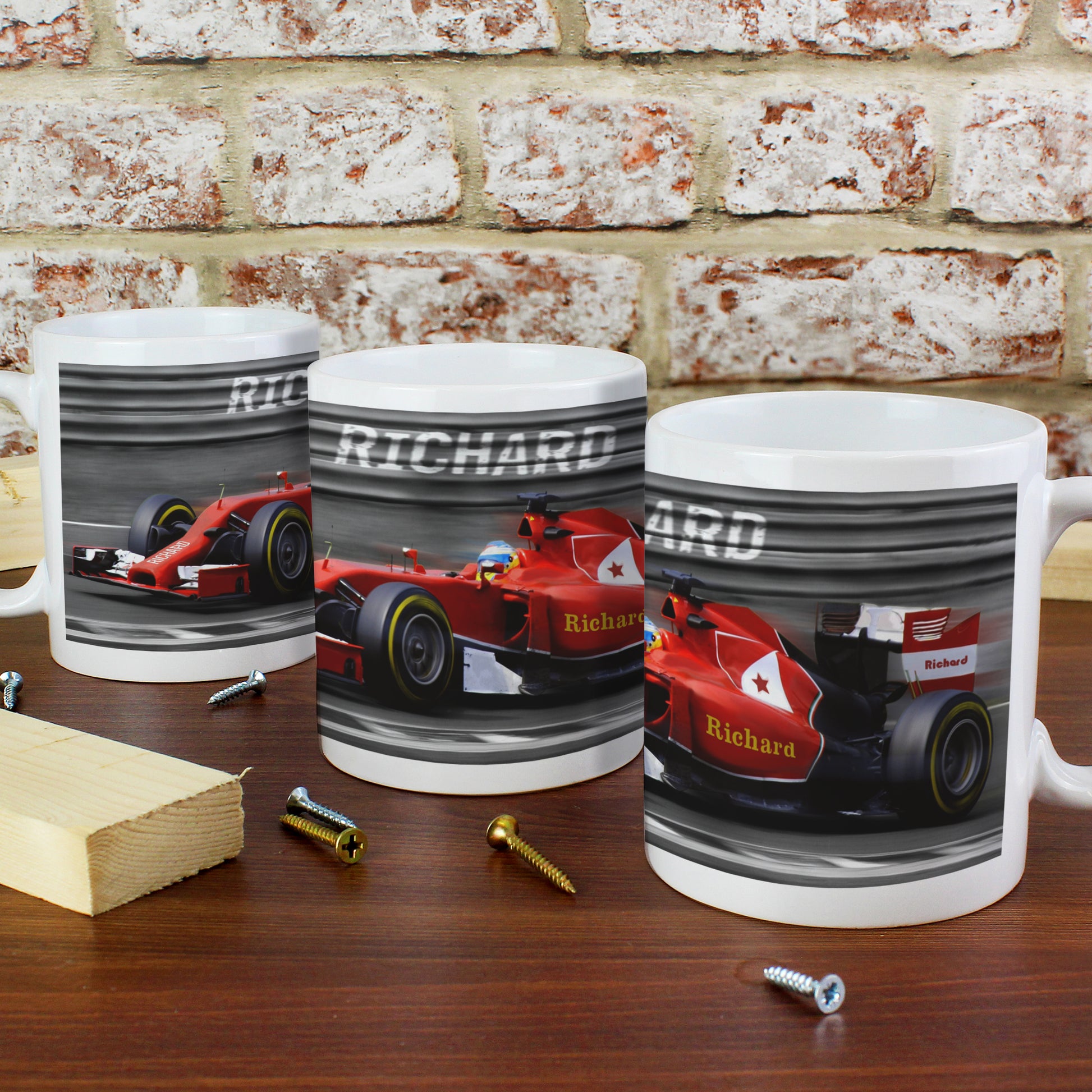 Personalised Formula 1 Mug from Heartfelt Gifts