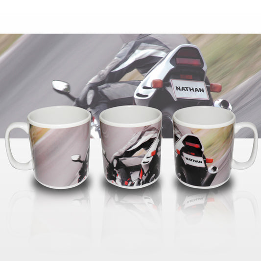 Personalised Motorbike Mug from Heartfelt Gifts