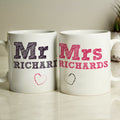 Personalised Mr & Mrs Sketch Mug Set from Heartfelt Gifts