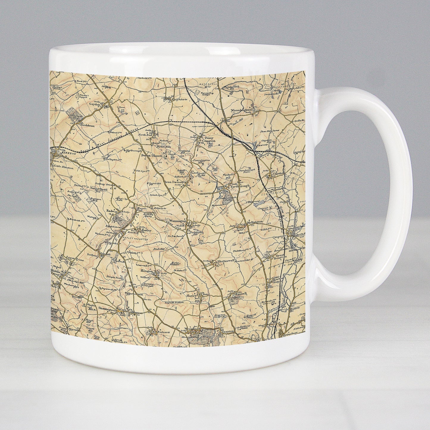 Personalised 1896 - 1904 Revised New Map Mug from Heartfelt Gifts
