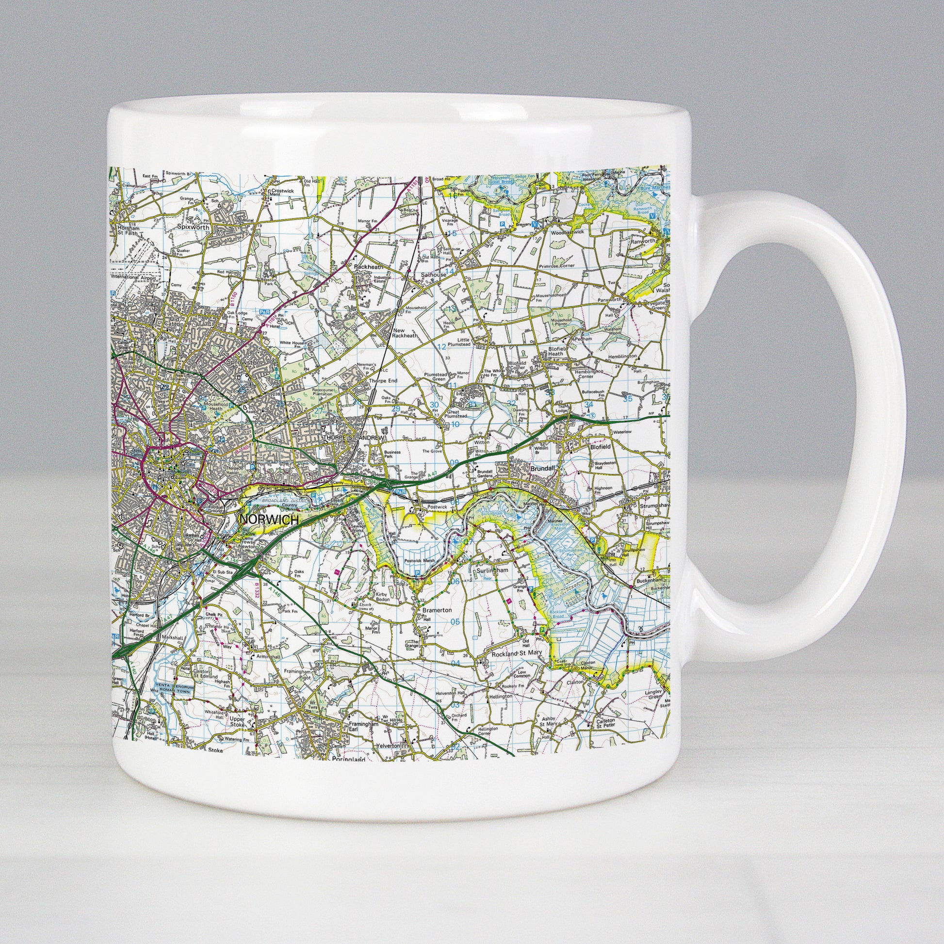Personalised Present Day Edition Map Mug from Heartfelt Gifts