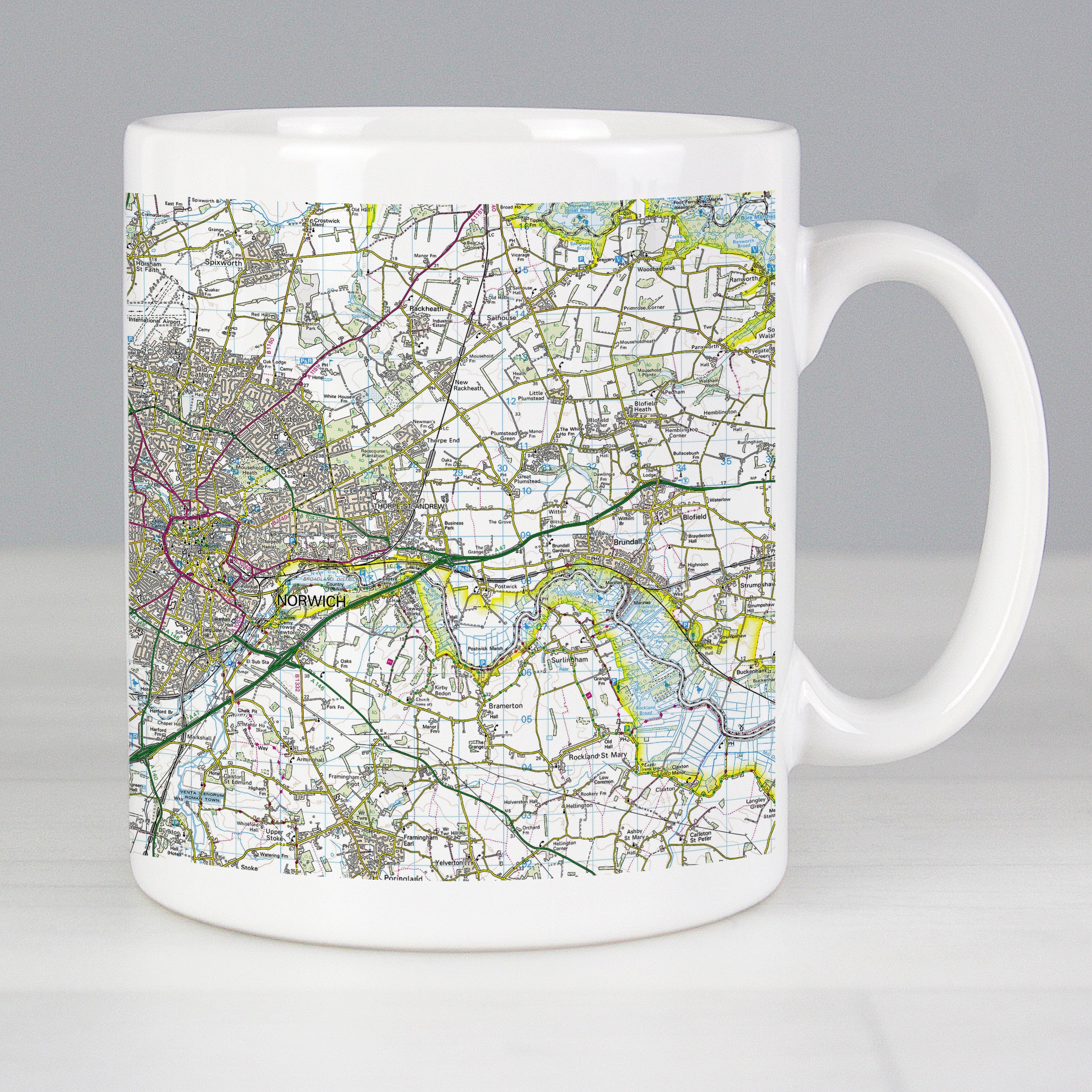 Personalised Present Day Edition Map Mug from Heartfelt Gifts