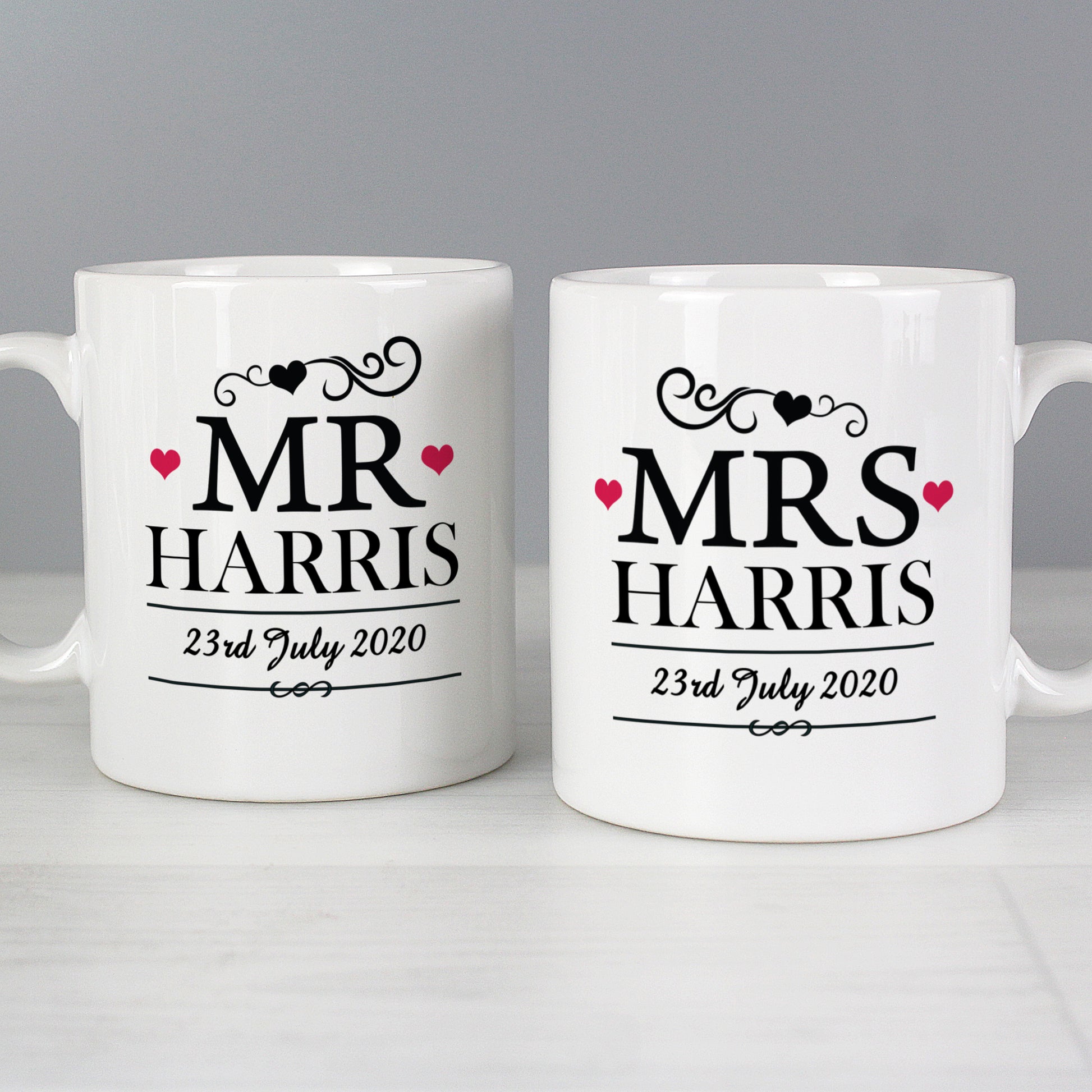 Personalised Mr & Mrs Mug Set from Heartfelt Gifts