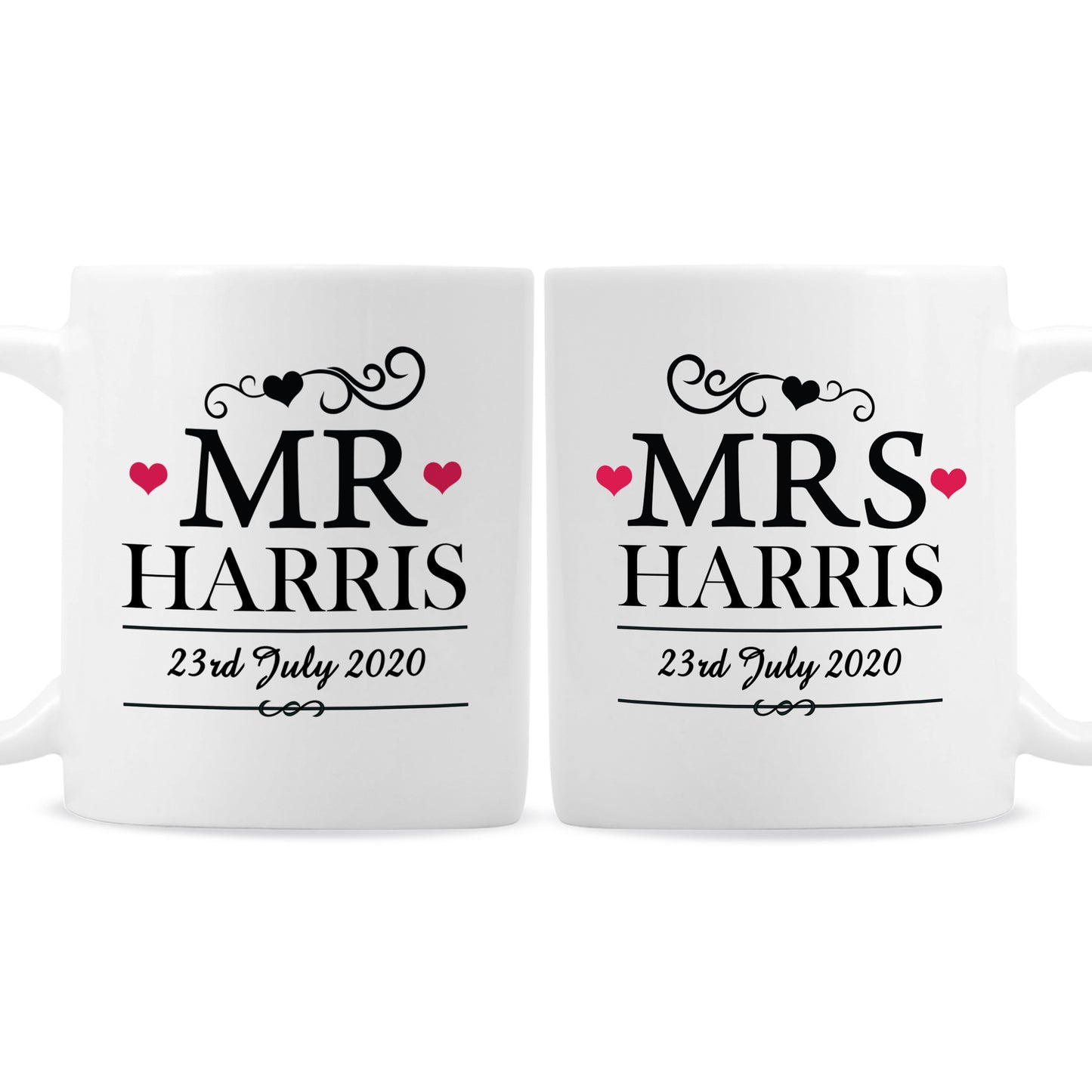Personalised Mr & Mrs Mug Set - image 2