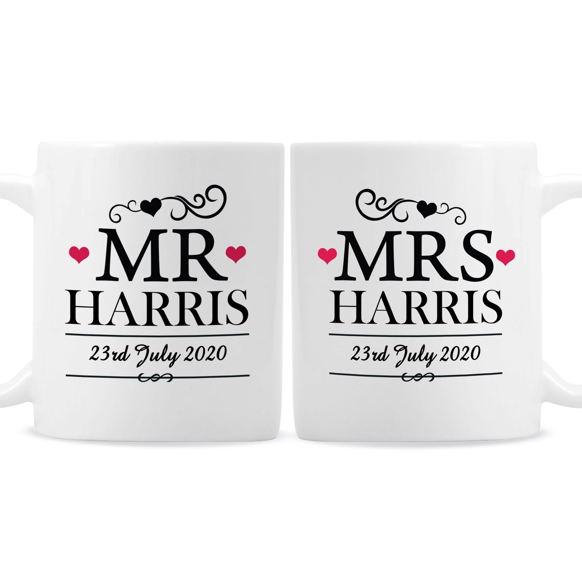Personalised Mr & Mrs Mug Set - image 2