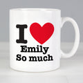 Personalised I HEART Mug from Heartfelt Gifts