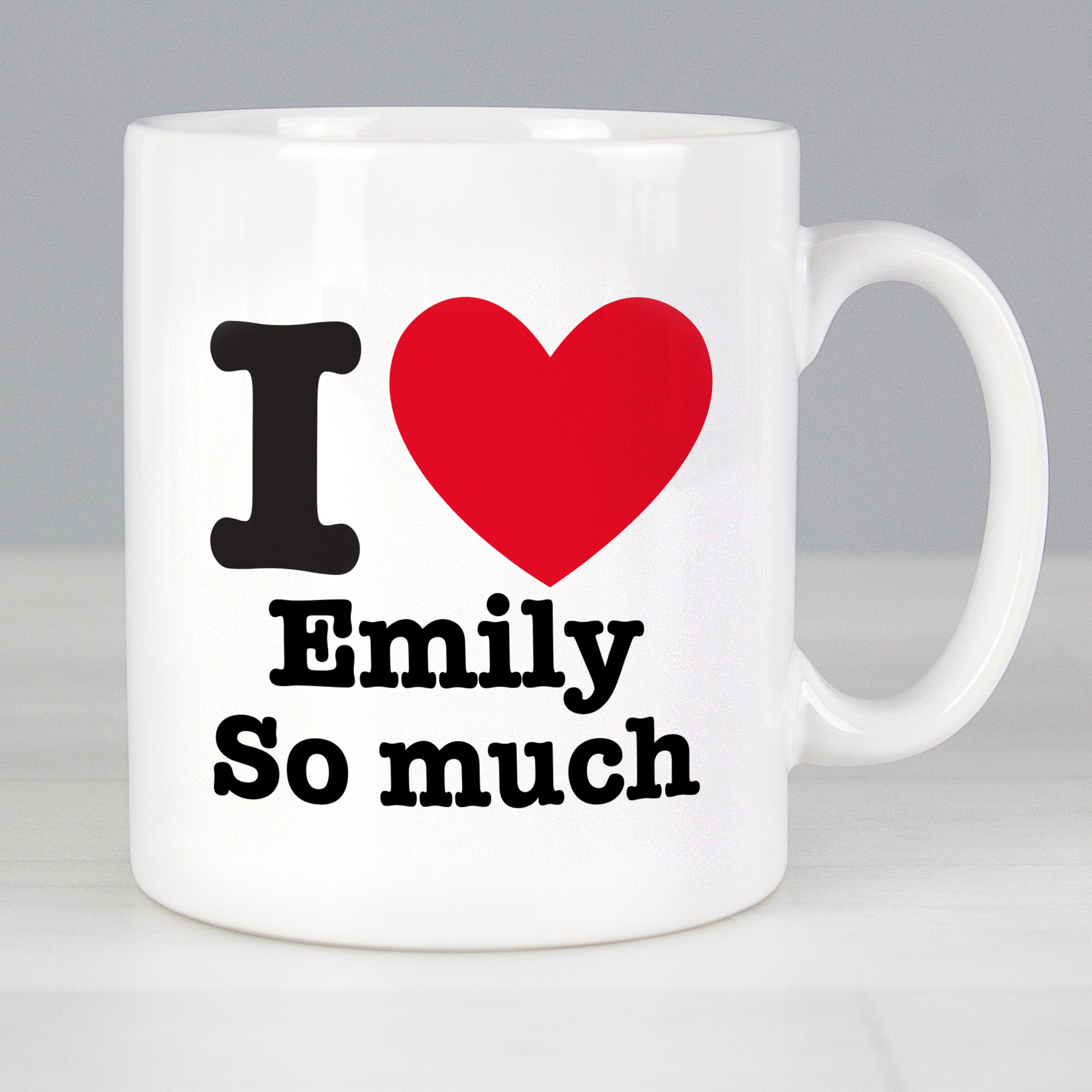 Personalised I HEART Mug from Heartfelt Gifts