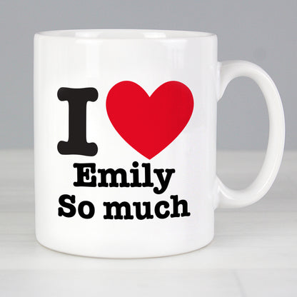 Personalised I HEART Mug from Heartfelt Gifts