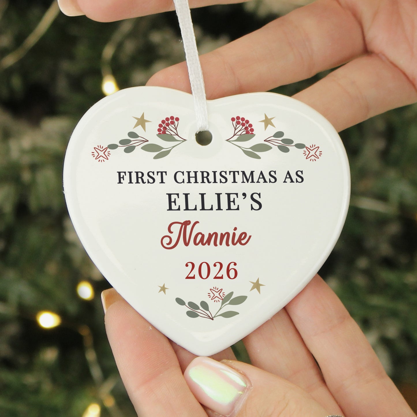 Personalised First Christmas As Grandparents Tree Decoration - image 3