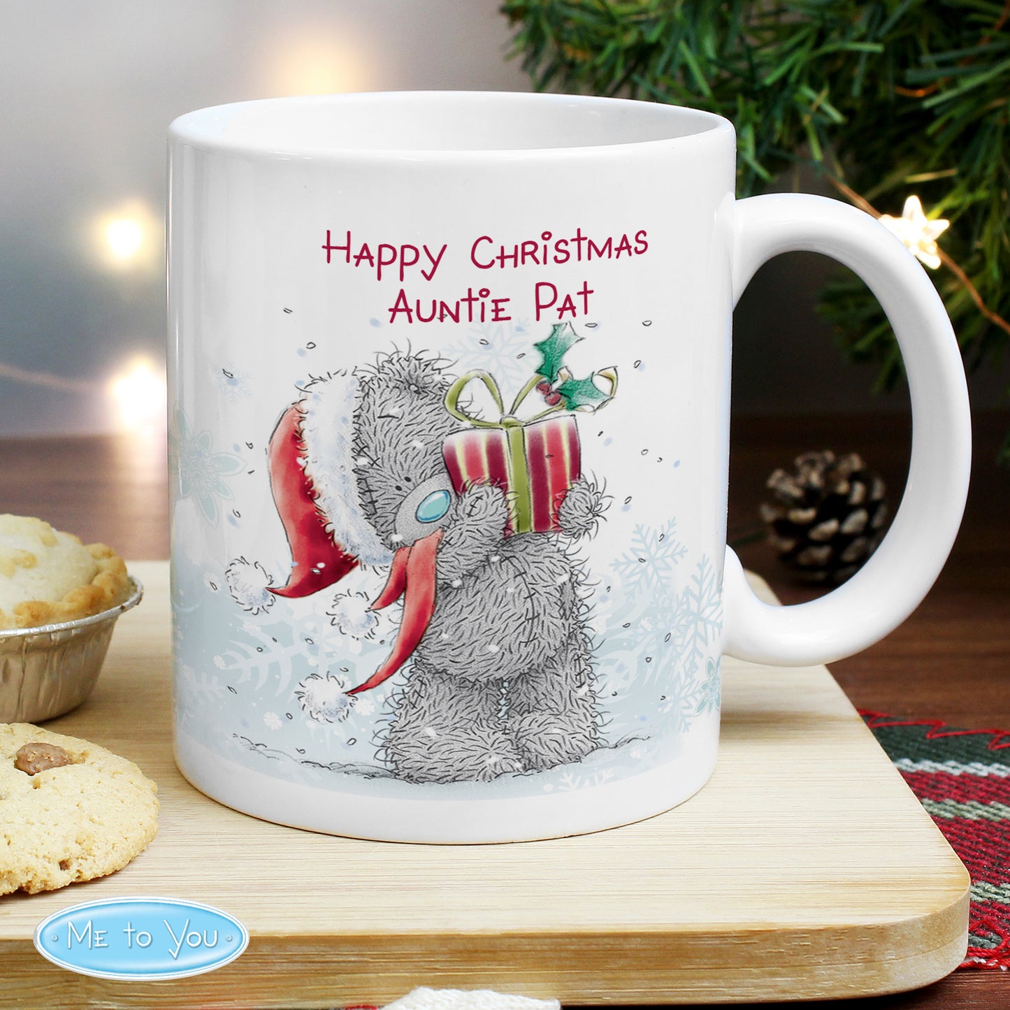 Personalised Me To You Christmas Present Mug from Heartfelt Gifts