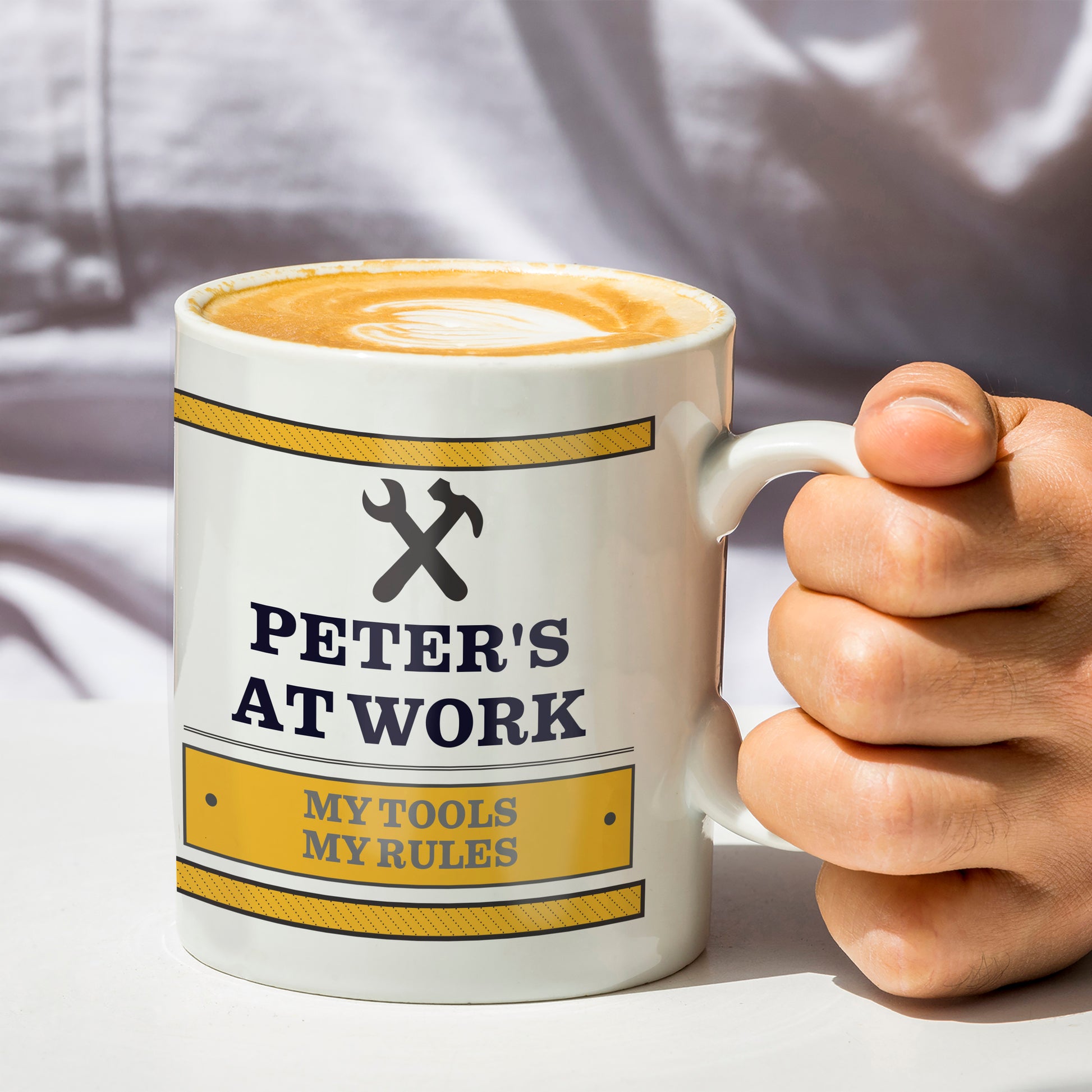 Personalised Man At Work Mug from Heartfelt Gifts