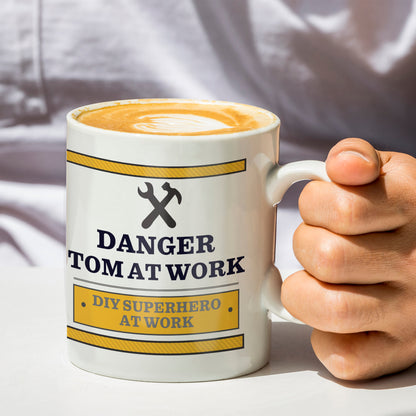 Personalised Man At Work Mug - image 2