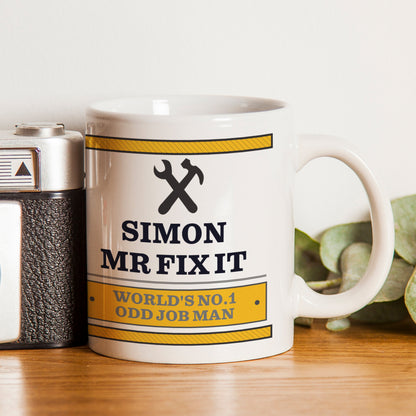 Personalised Man At Work Mug - image 3