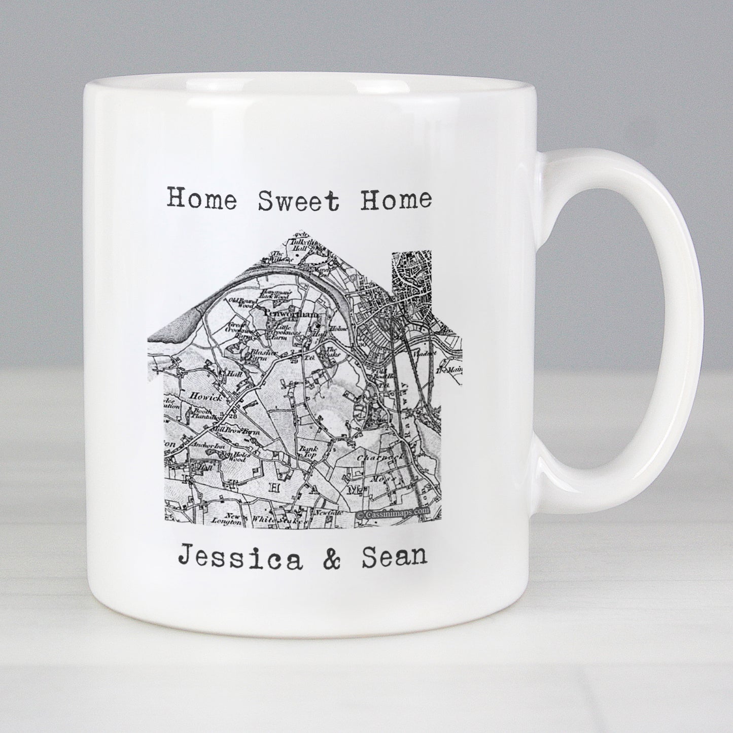 Personalised 1805 - 1874 Old Series Map Home Mug from Heartfelt Gifts