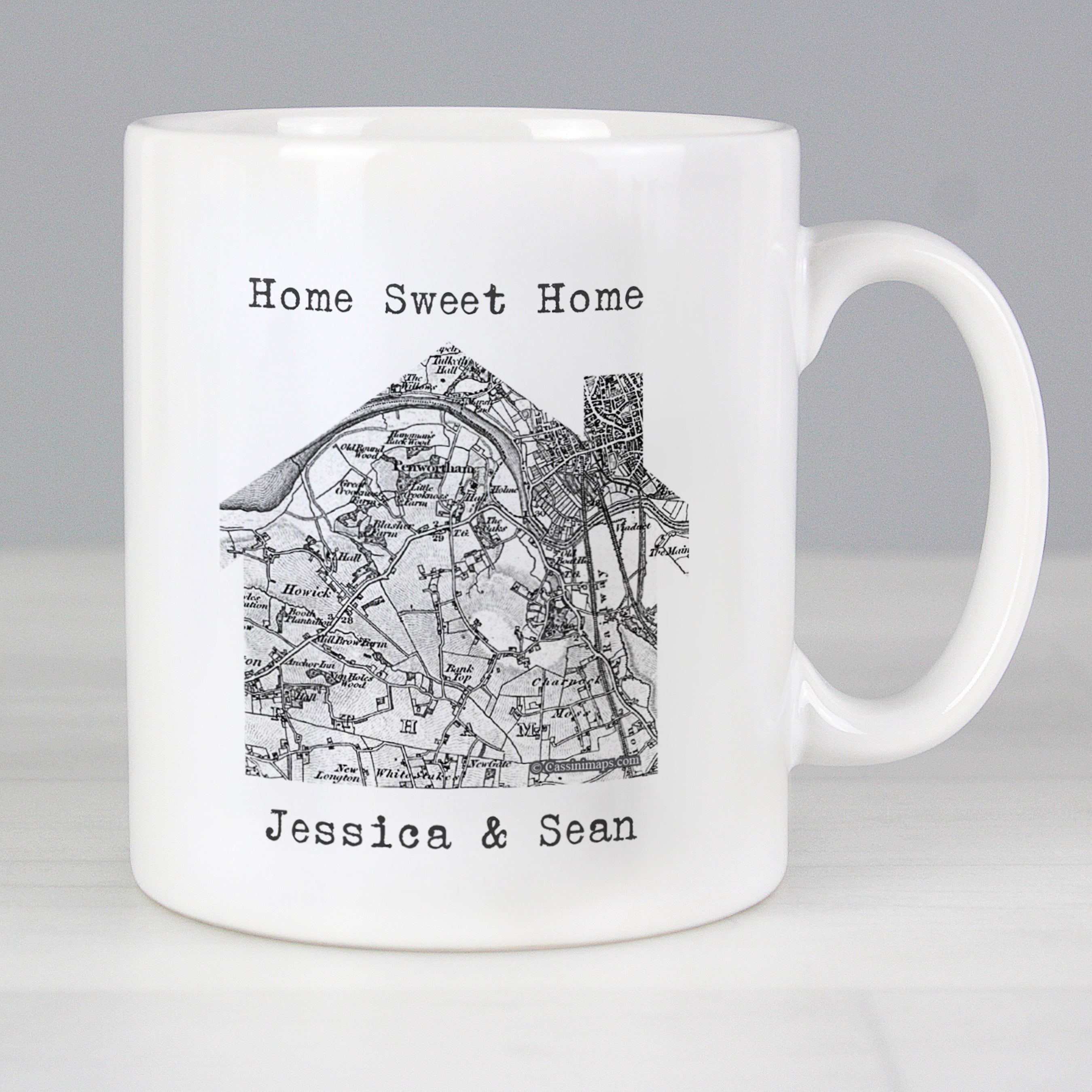 Personalised 1805 - 1874 Old Series Map Home Mug from Heartfelt Gifts