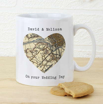 Personalised 1896 - 1904 Revised New Map Heart Mug - image 4