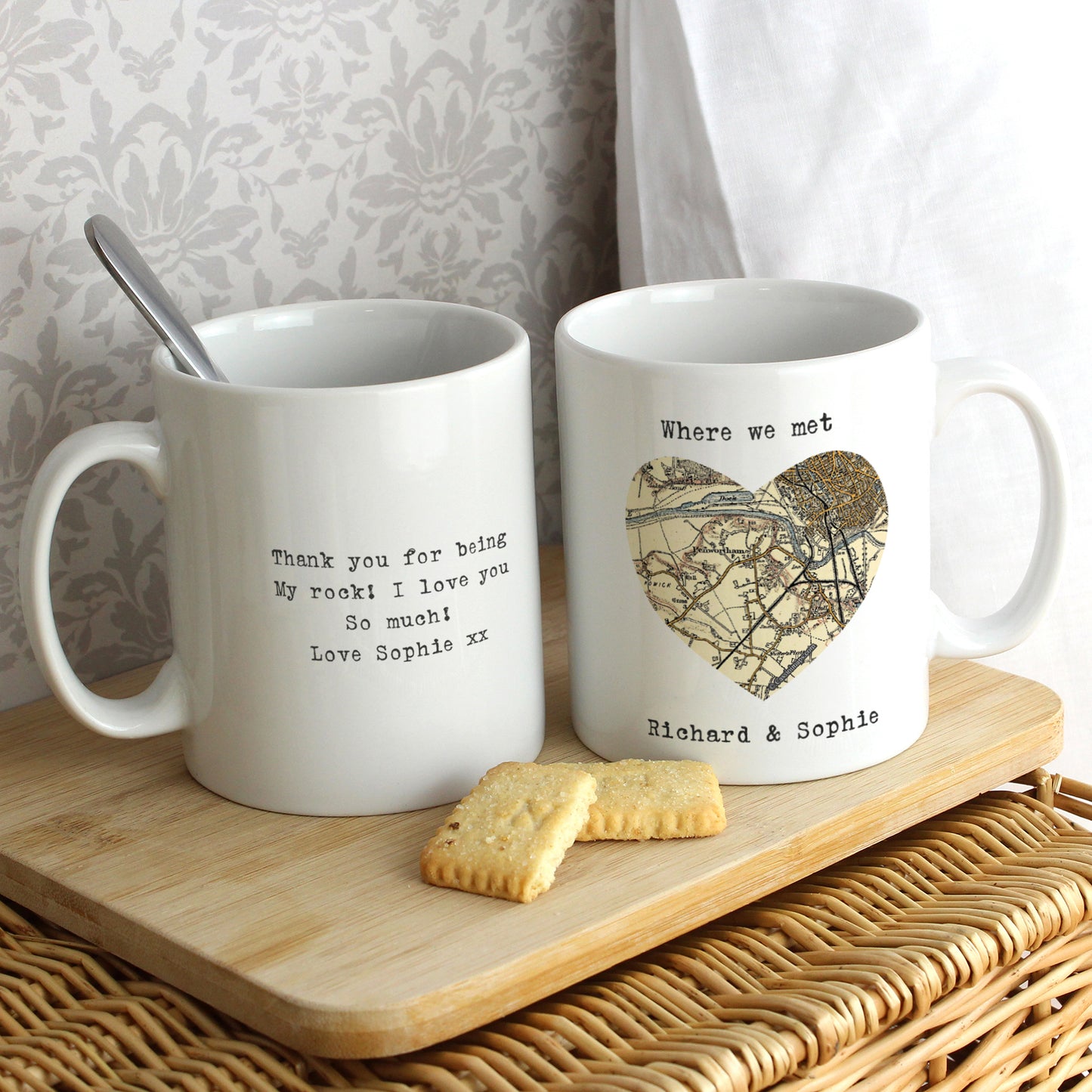 Personalised 1896 - 1904 Revised New Map Heart Mug - image 9