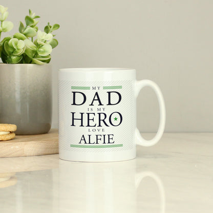 Personalised My Dad is My Hero Mug - image 3