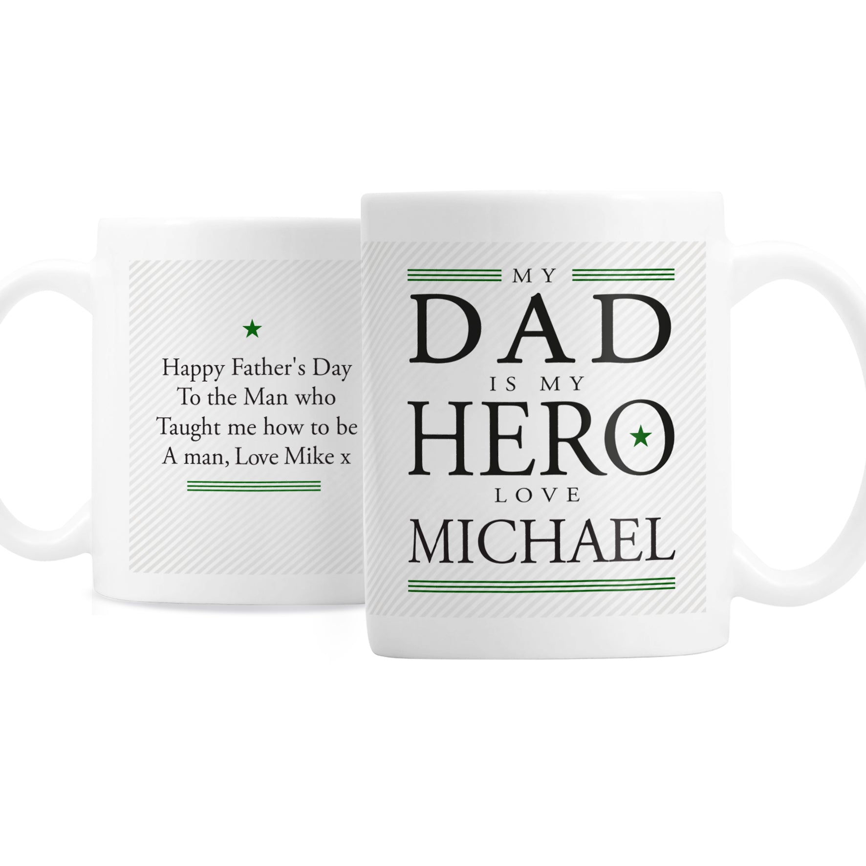 Personalised My Dad is My Hero Mug - image 4