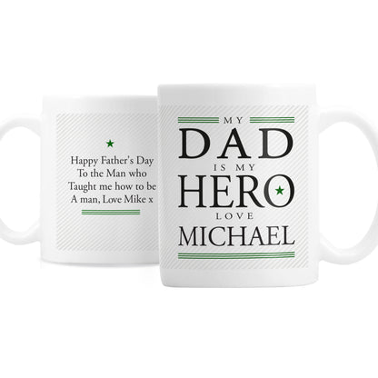 Personalised My Dad is My Hero Mug - image 4