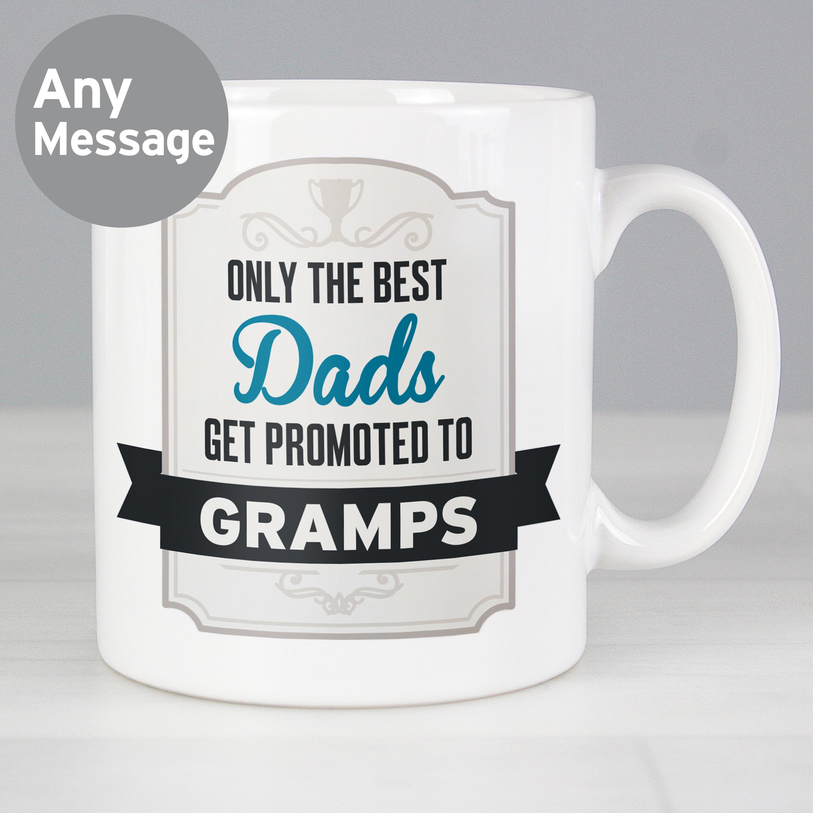 Personalised Best Dads Get Promoted to Mug from Heartfelt Gifts