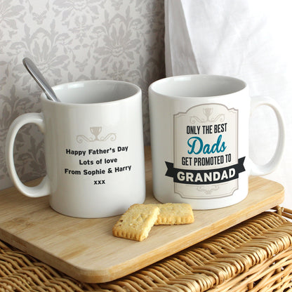 Personalised Best Dads Get Promoted to Mug - image 2