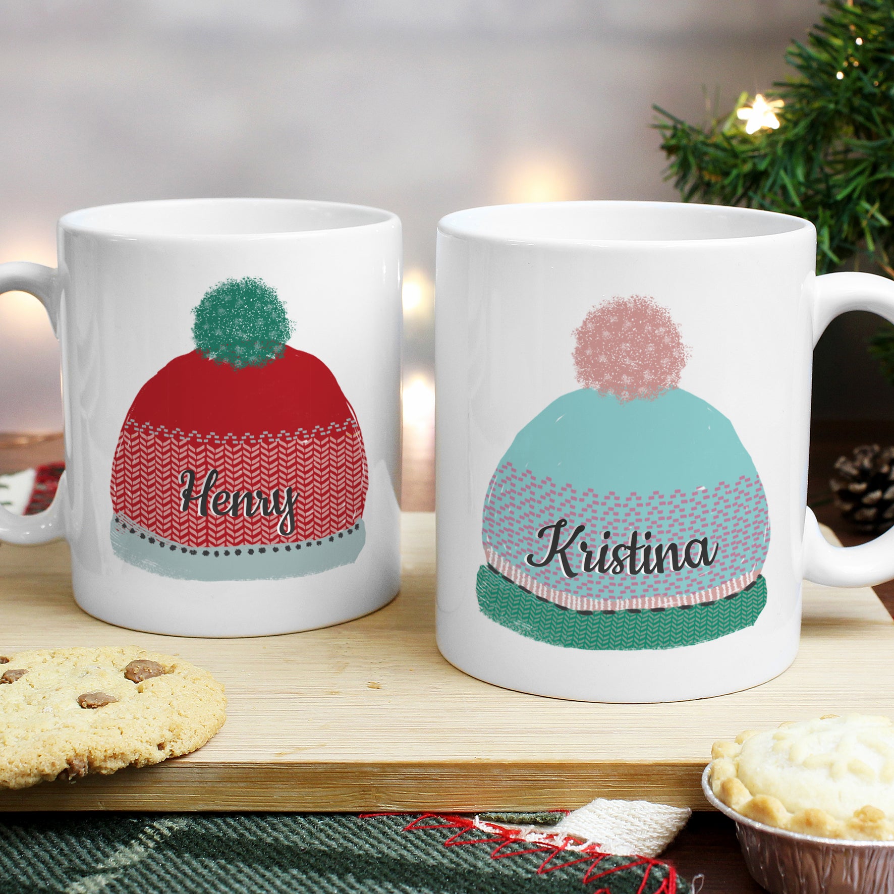 Personalised Woolly Hats Mug Set from Heartfelt Gifts