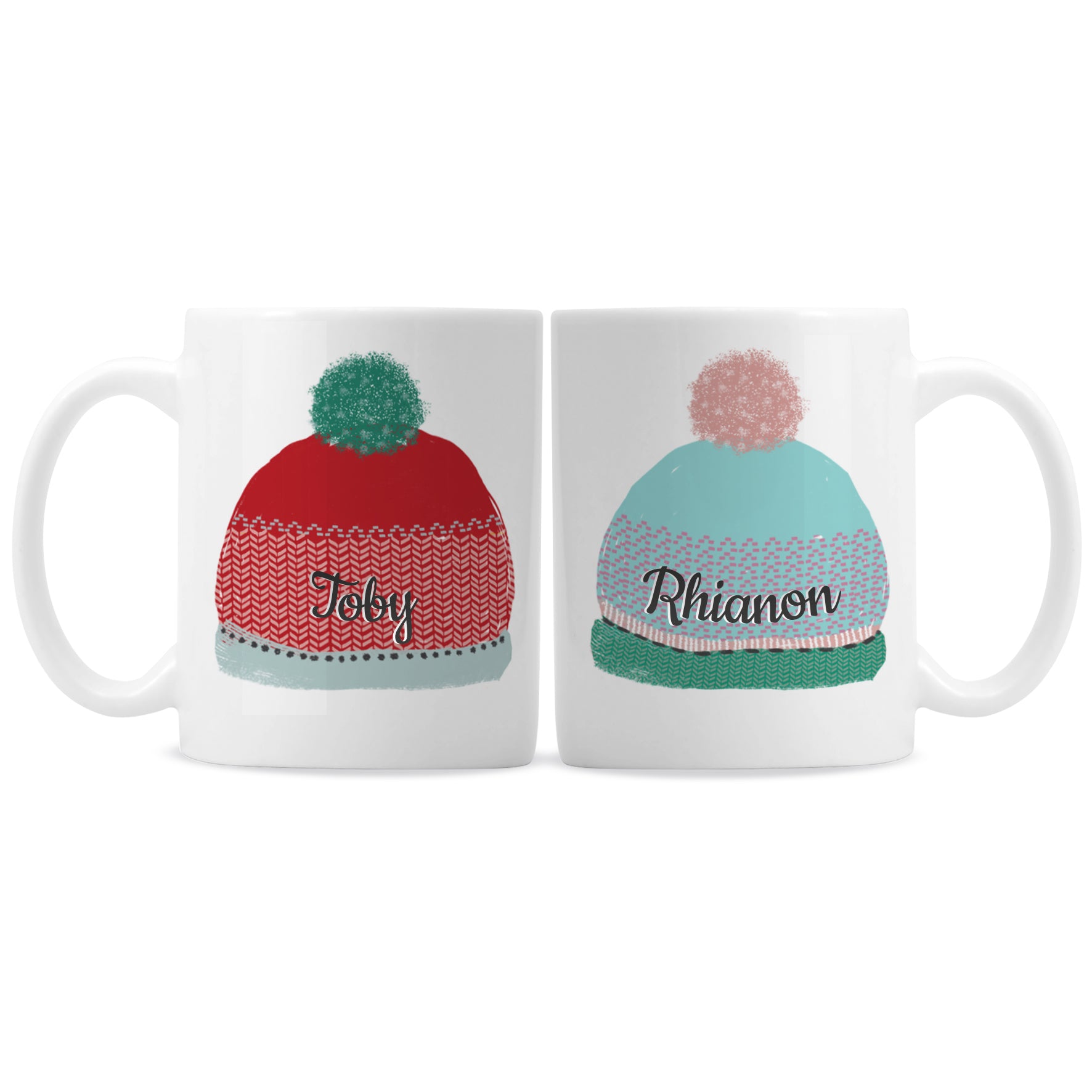 Personalised Woolly Hats Mug Set - image 2