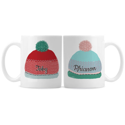 Personalised Woolly Hats Mug Set - image 2