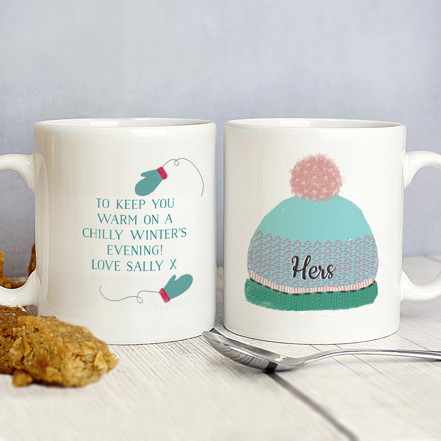 Personalised Woolly Hats Mug Set - image 4