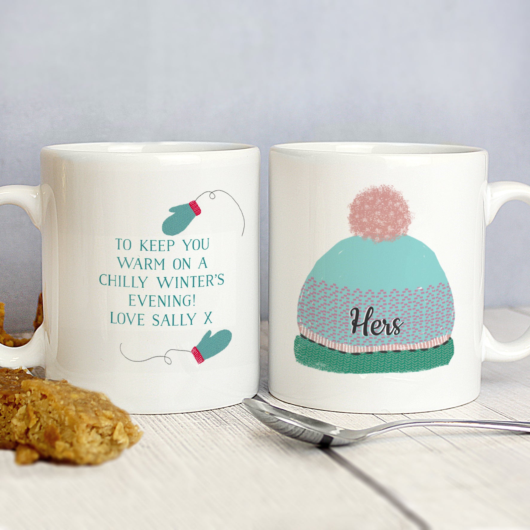 Personalised Woolly Hats Mug Set - image 4