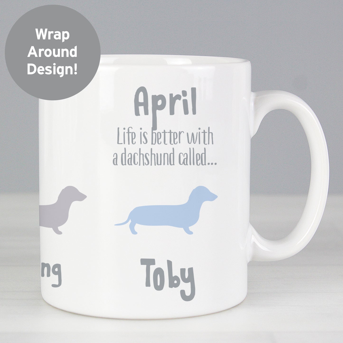 Personalised Dachshund Dog Breed Mug from Heartfelt Gifts