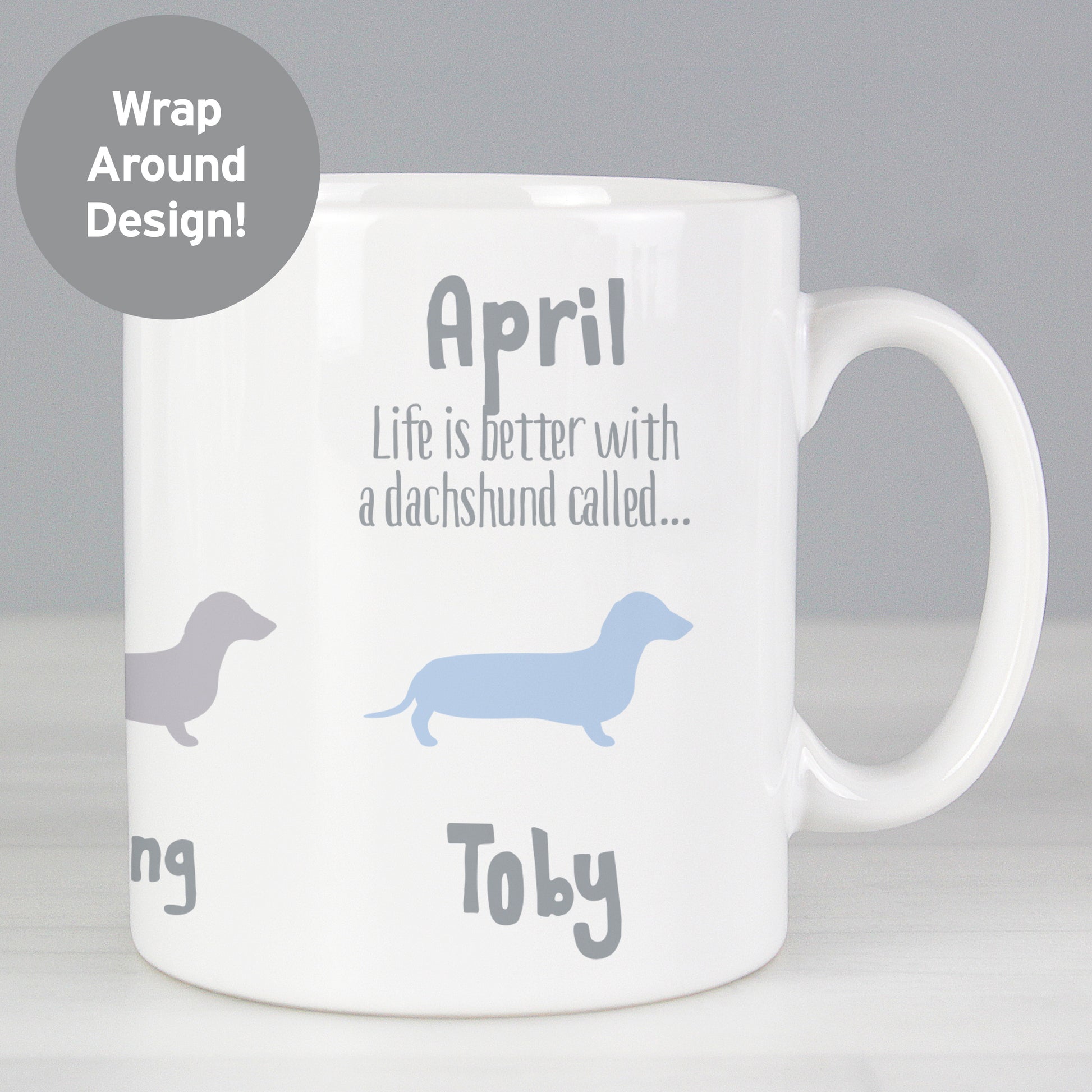 Personalised Dachshund Dog Breed Mug from Heartfelt Gifts