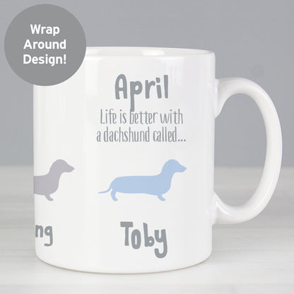 Personalised Dachshund Dog Breed Mug from Heartfelt Gifts