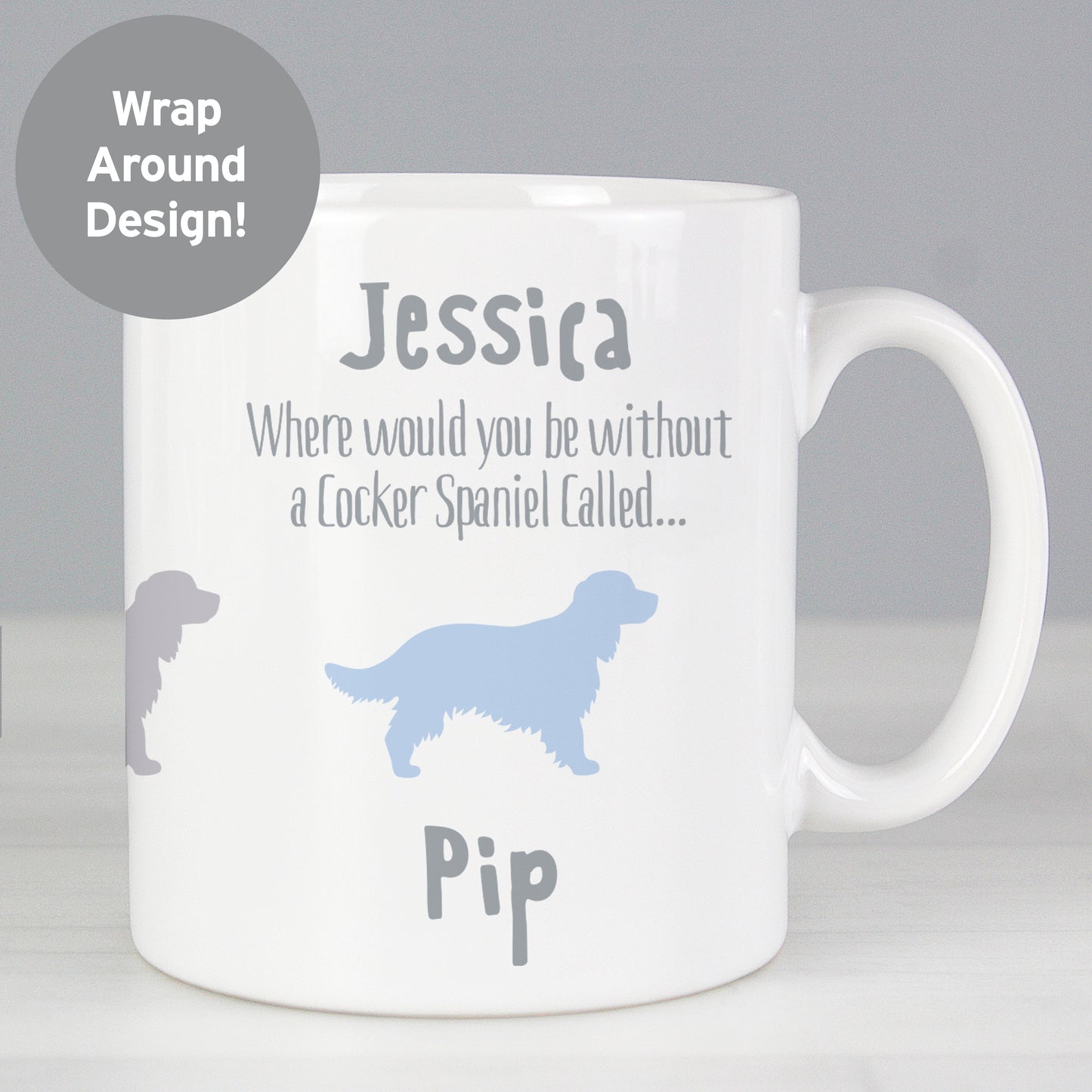 Personalised Cocker Spaniel Dog Breed Mug from Heartfelt Gifts