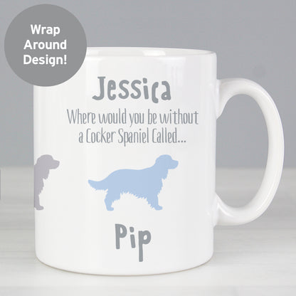 Personalised Cocker Spaniel Dog Breed Mug from Heartfelt Gifts