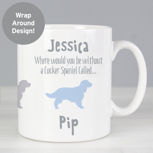 Personalised Cocker Spaniel Dog Breed Mug from Heartfelt Gifts