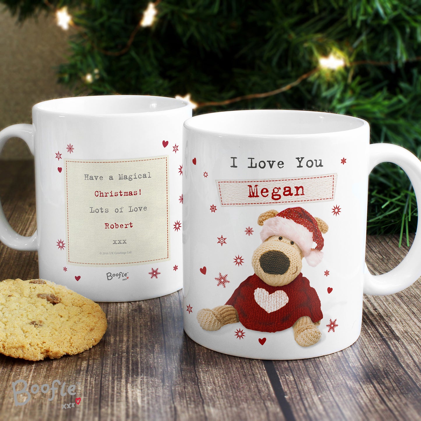 Personalised Boofle Christmas Love Mug - image 5