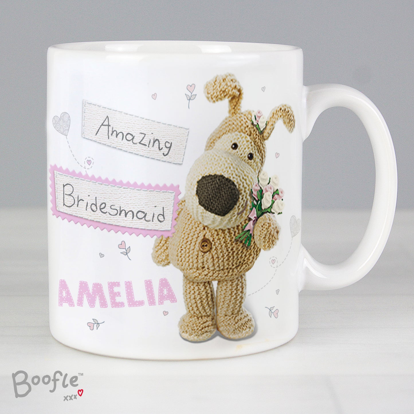 Personalised Boofle Female Wedding Mug from Heartfelt Gifts