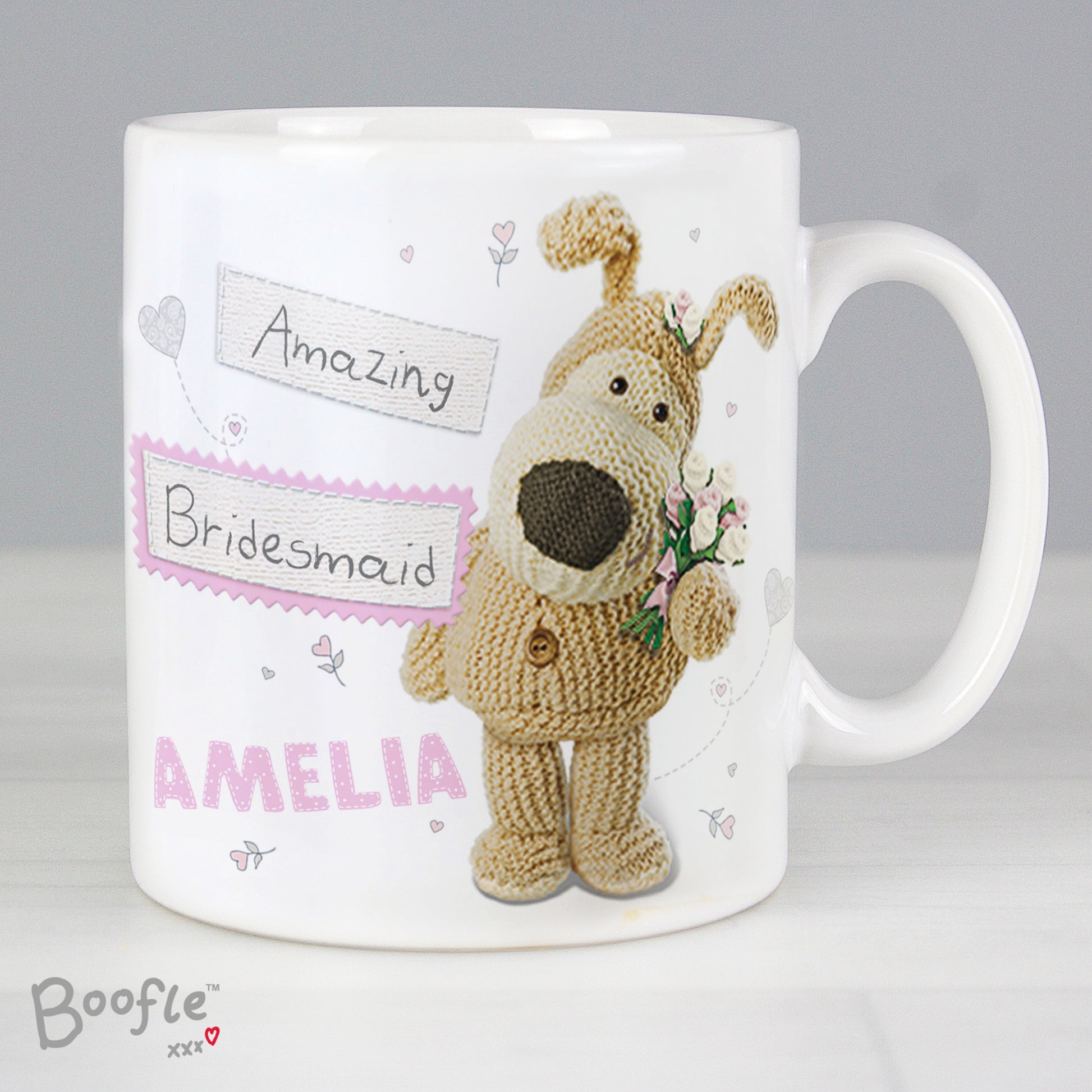 Personalised Boofle Female Wedding Mug from Heartfelt Gifts